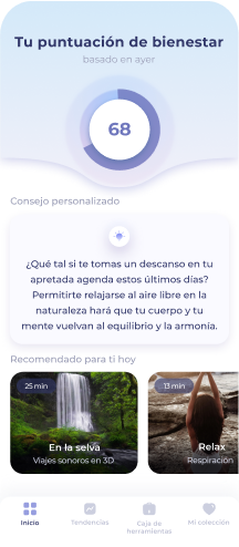 Tu puntuación de bienestar